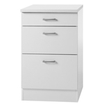 Optifit Klassik60 Onderkast met 3 laden met werkblad Wit