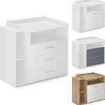 Commode met 3 laden en 3 open vakken Infantastic, wit