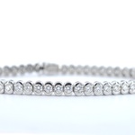 Witgouden tennisarmband met diamanten