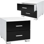 Set van twee nachtkasten met 2 laden Miadomodo