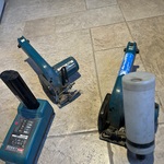 2x Tegelsnijder en 2x accu zaagmachine Rubi, makita