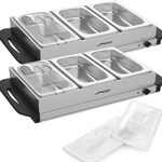 3x Buffetwarmer (2x 3×2.5L, 1x 2×2.5+2x1L) JAGO