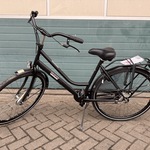 Dames stadsfiets 50 cm 3 versnellingen, Pointer, Vylora, Mat Zwart