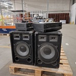 5x Speaker met 2x versterker o.a. Sony