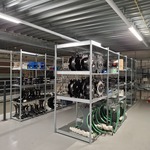 2x Metalen magazijnstelling