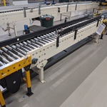 Rollenbaan/band divers, Divers, wit / geel