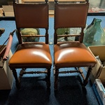 2x Nostalgische eetkamerstoel