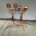 2x set Bouwlampen, Oranje