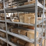 Partij glas en kristal glaswerk