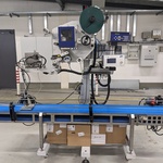 Zelfklevende etiketeer machine, Altech, Alritma, blauw, 2006