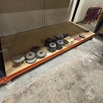 Partij schuurpads en slijpschijven