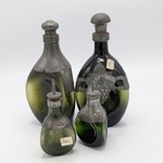 4x  Sprinkelaar Art deco tinnen montuur