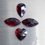 4x Natuurlijke Granaat | Totaal 7.80ct, Rood
