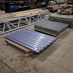 Partij hulpstukken golfplaten