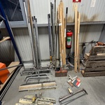 Partij schrapers en rollers