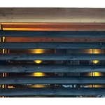 Draaibare lamelgeleider RVS 220 cm 2 stuks