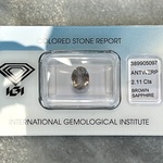 Edelsteen – 2.11 carat natuurlijke saffier (gecertificeerd)