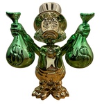 Dagobert Duck sculptuur Lior24, Goud, groen