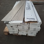 Partij PVC vloerdelen Gerflor, licht eik