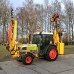 Smalspoor tractor, Claas, Nectis 247VL met maai hark installatie, 2009