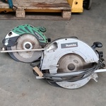 2x Cirkelzaag, Hitachi En Makita