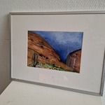 Aquarel, Maya Wildevuur (1944-2023), Australië – de Olga, 1995