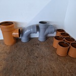 Partij PVC riolerings- of avoersystemen
