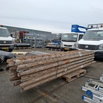 Ca. 11x Houten ladder, Layher , 1036.014., Licht bruin