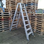 Ladder, Solide, Dubbeltrap, Zilver