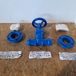 Afsluiter Gate Valve met 2x combi flensadapter, Dumatco, Kiwa & AVK