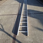 Ladder, incompleet  20 treden, Zilver