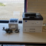 Stickerprinter met printer Toshiba, Ricoh