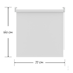 Decosol Rolgordijn verduisterend t.b.v. draaikiepraam sneeuw Wit