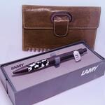 Lamy verzamelaars editie balpen inc. Ferrici lederen agenda