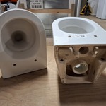 2x Wandcloset toiletpot Compact, Villeroy & Boch, Wit