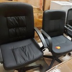 Bureaustoel PU Leer, Black, 2025