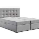 Boxspring bed met opbergfunctie 140×200, Grijs, 2025