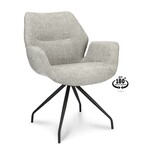 2x Roterende eetkamerstoel, Miami, taupe