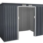 Metalen opberg schuur, John, Antraciet