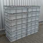 Ca. 12x Grote Bakken met deksel, Engels, Grijs / Chroom