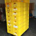 Ca. 40x Opslagbakken, Geel