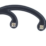 Witgouden solitair oorbellen met natuurlijke briljant geslepen diamant