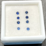 Saffier – Mooie rond geslepen natuurlijke saffieren van hoge kwaliteit