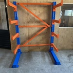 Draagarm Stelling  Heda, 1 Sectie’s , Blauw/oranje