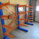 Draagarm Stelling  Heda, 2 Sectie’s L ca 272 cm, Blauw/oranje