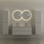 Spiegel Vonato, Zylano, led verlichting in 3 kleuren; geel, blauw en w