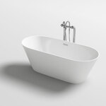 Vrijstaand bad Vonato, Lugano , wit