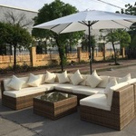 Loungeset Vonato, Corisa, bruin wicker