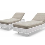 2x Ligbed Vonato, Soluna, wit