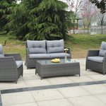 Loungeset Vonato, Toscano, antraciet